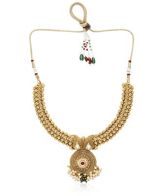 Gold pearl necklace-sets 2