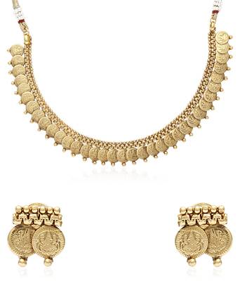 Gold cubic zirconia necklace-sets 1