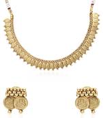 Gold cubic zirconia necklace-sets