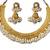 Gold pearl necklace-sets