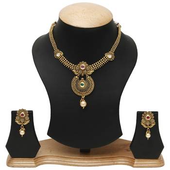 Gold cubic zirconia necklace-sets 5