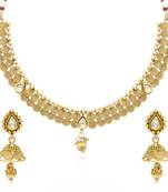 Gold cubic zirconia necklace-sets