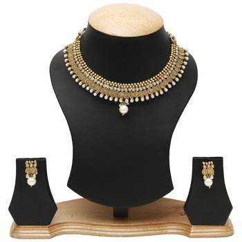 Gold cubic zirconia necklace-sets 4