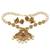 Gold pearl necklace-sets