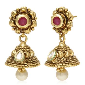 Gold pearl necklace-sets 3