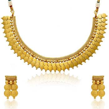 Gold cubic zirconia necklace-sets 1
