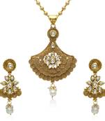 Gold cubic zirconia necklace-sets