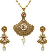 Gold cubic zirconia necklace-sets