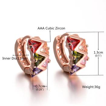 Multicolor cubic zirconia earrings 2