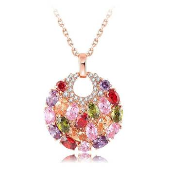 Multicolor cubic zirconia pendants 1