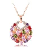 Multicolor cubic zirconia pendants