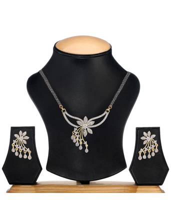 White cubic zirconia mangalsutra 1