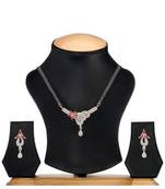 White cubic zirconia mangalsutra