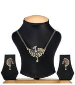 White cubic zirconia mangalsutra