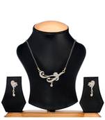 White cubic zirconia mangalsutra