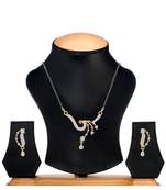 White cubic zirconia mangalsutra