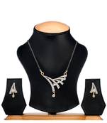 White cubic zirconia mangalsutra