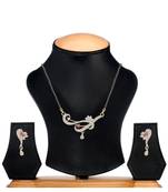 White cubic zirconia mangalsutra