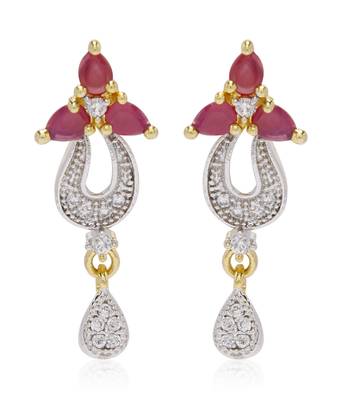 Pink cubic zirconia mangalsutra 3
