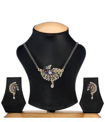 Multicolor cubic zirconia mangalsutra 2