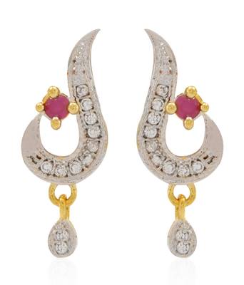 Pink cubic zirconia mangalsutra 2