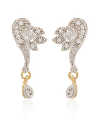 White cubic zirconia mangalsutra 2
