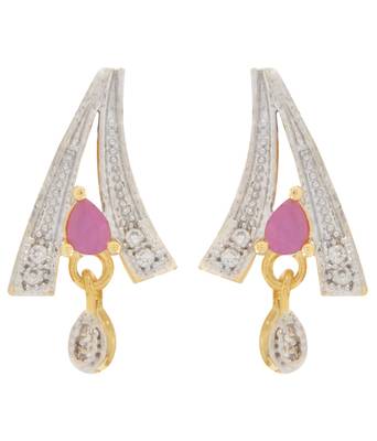 Pink cubic zirconia mangalsutra 2