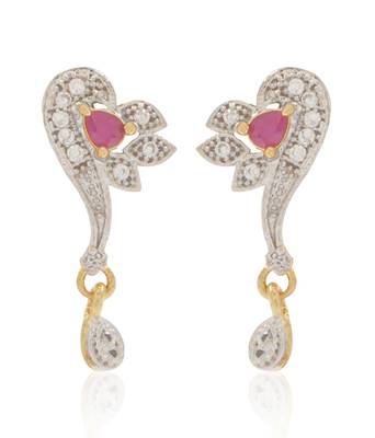 Pink cubic zirconia mangalsutra 2