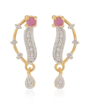 Pink cubic zirconia mangalsutra 2