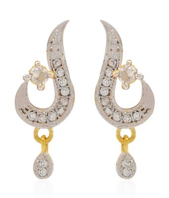 White cubic zirconia mangalsutra 2