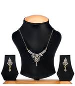 White cubic zirconia mangalsutra