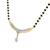 White cubic zirconia mangalsutra