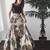 Off white creap unstitched lehenga choli