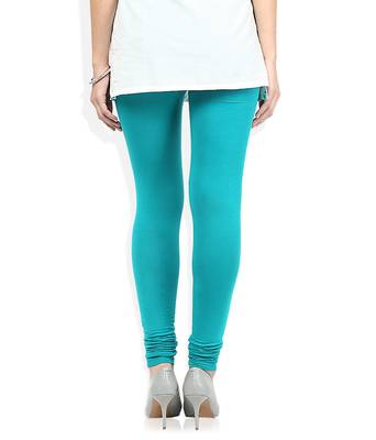 Blue cotton lycra leggings 4