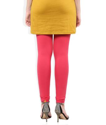 Red cotton lycra leggings 4