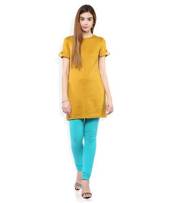 Blue cotton lycra leggings 2