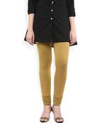 Brown cotton lycra leggings