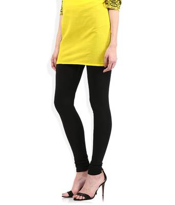 Black cotton lycra leggings 3
