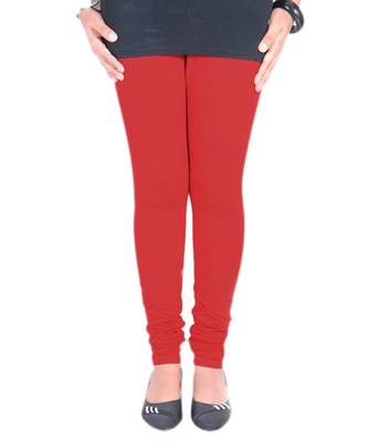 Pink cotton lycra leggings 1