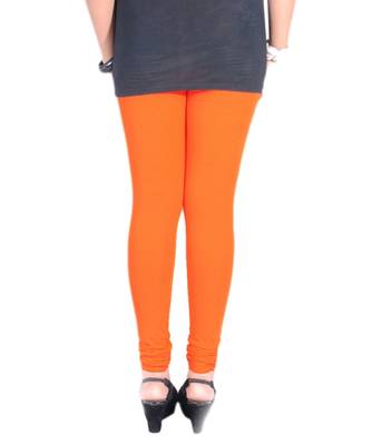 Orange cotton lycra leggings 4