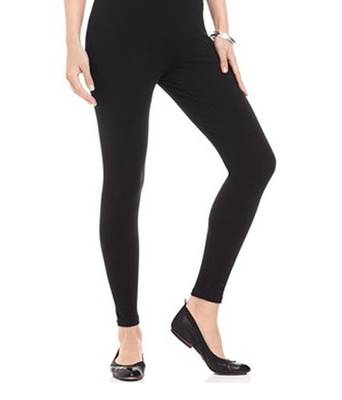 Black cotton lycra leggings 3