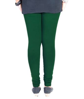 Green cotton lycra leggings 4