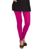 Pink cotton lycra leggings