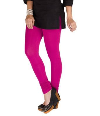 Pink cotton lycra leggings 3