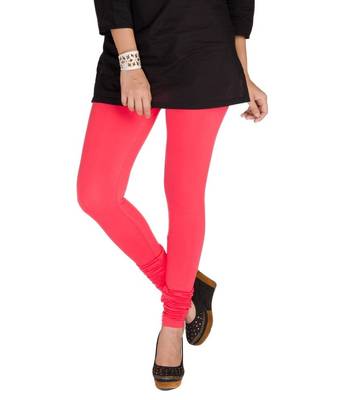 Pink cotton lycra leggings 1