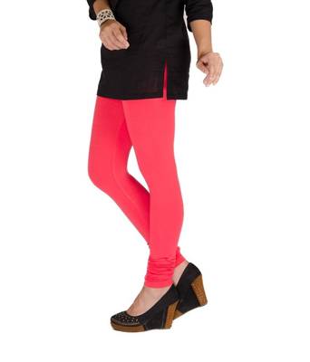 Pink cotton lycra leggings 3