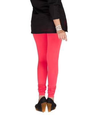 Pink cotton lycra leggings 4