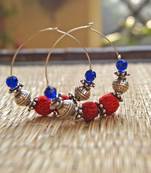 red ethnic hoops