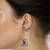 Large Statement Jhumka-Tribal Earrings-Red Crystal Beads And Floral Jhumki-Tribal Jewellery-