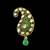 Emerald Green Jadau Kundan Kalgi for Men Safa Turban Jewellery for Men - Orniza